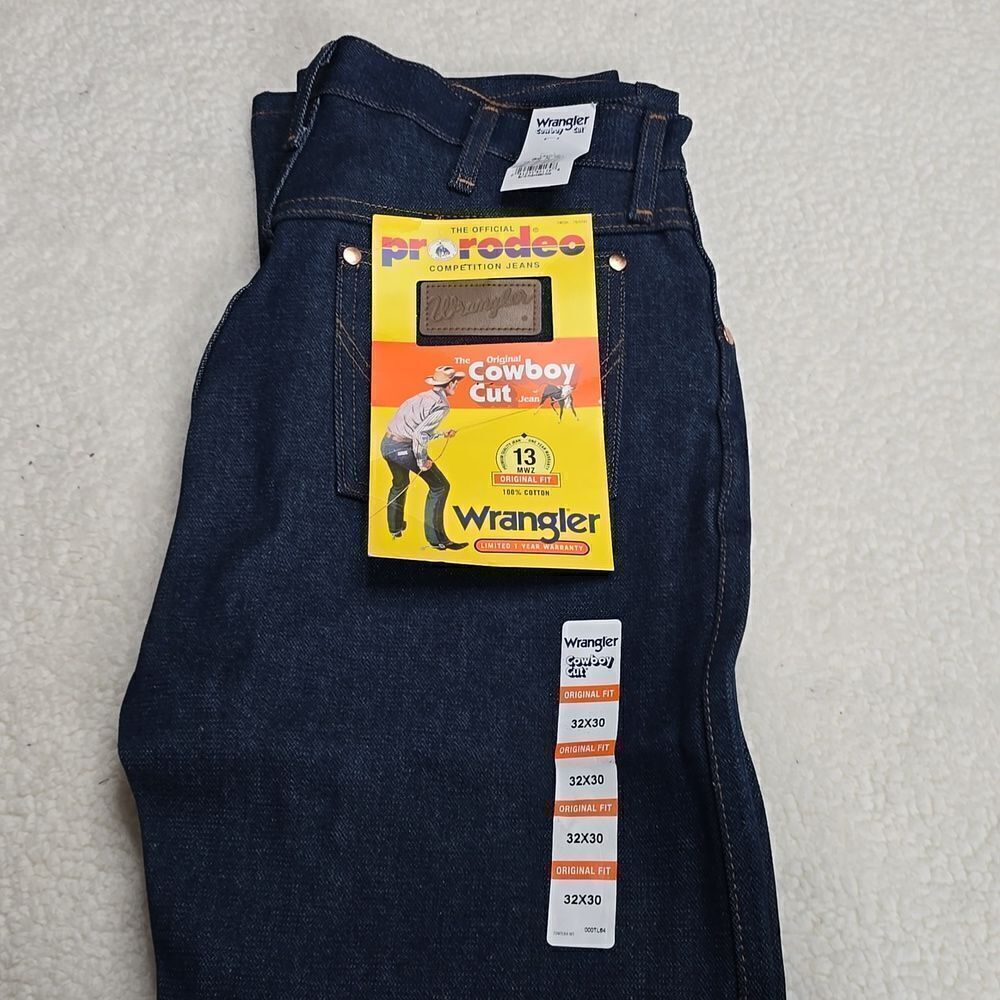 608 NWT Wrangler Cowboy Cut Original Fit Jean Size 32×30 - Picture 5 of 8